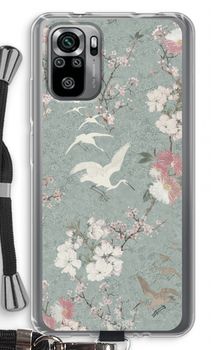 Japanese crane birds blossom
