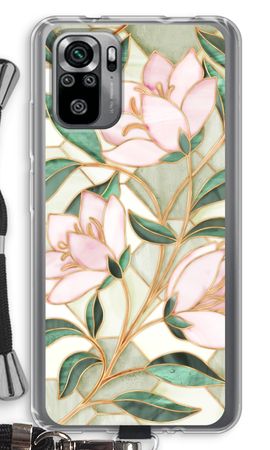 Orange stained glass flower