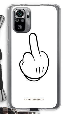 Mittelfinger weiß