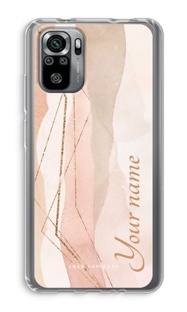 Gold Lines Namecase - Blush