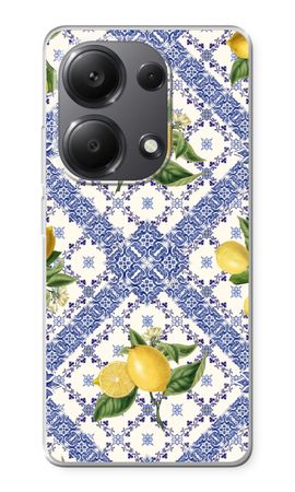 Blue tiles and lemons