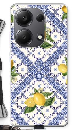 Blue tiles and lemons