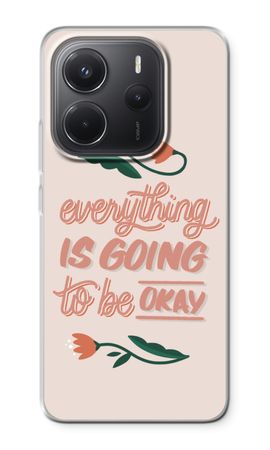 Optimistic flower girl