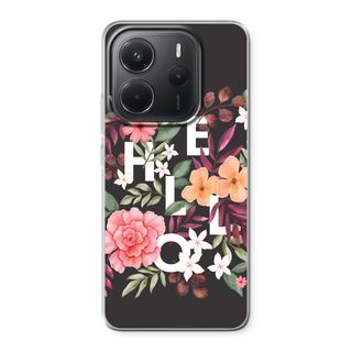 Hello in flowers
