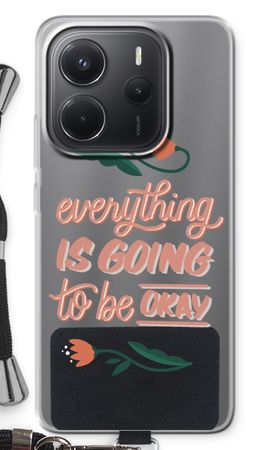 Optimistic flower girl