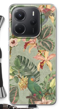 Tropical jungle parrot