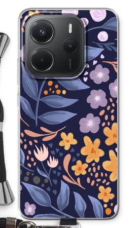 Flowers with blue leaves