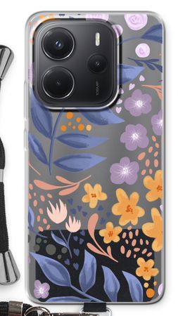 Flowers with blue leaves