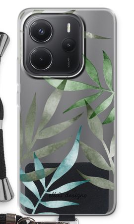 Tropical watercolor leaves