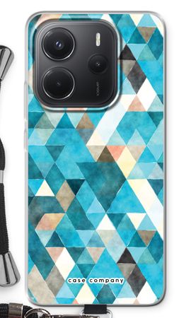 Coloured triangles blue