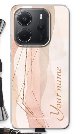 Gold Lines Namecase - Blush