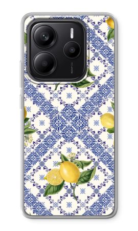 Blue tiles and lemons