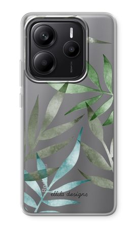 Tropical watercolor leaves