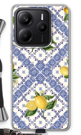 Blue tiles and lemons