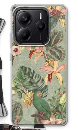 Tropical jungle parrot