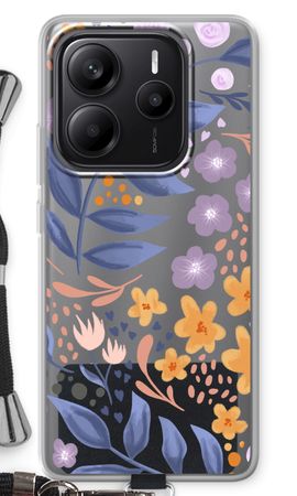 Flowers with blue leaves