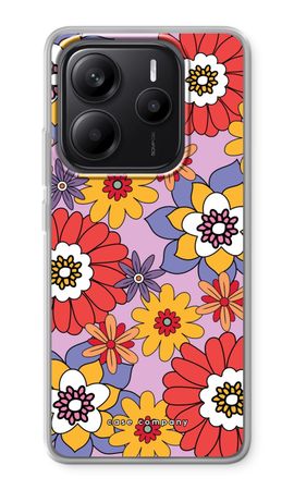Retro Flowers - Purple