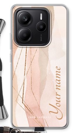 Gold Lines Namecase - Blush