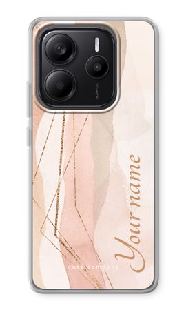 Gold Lines Namecase - Blush