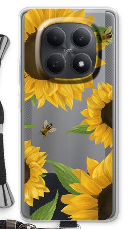 Sunflower and bees