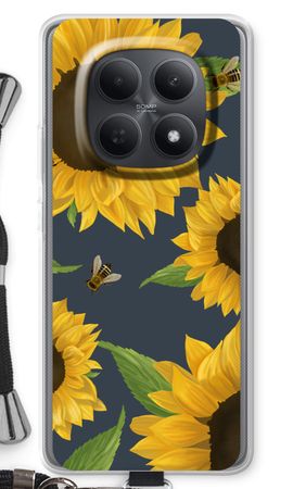 Sunflower and bees