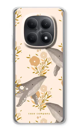 Floral Whales, Capa macia Xiaomi Redmi Note 15