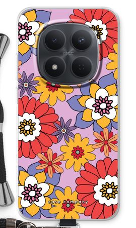 Fleurs rétro - violet