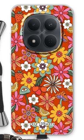 Fleurs rétro - Rouge