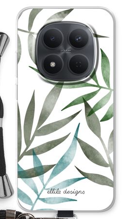 Tropical watercolor leaves
