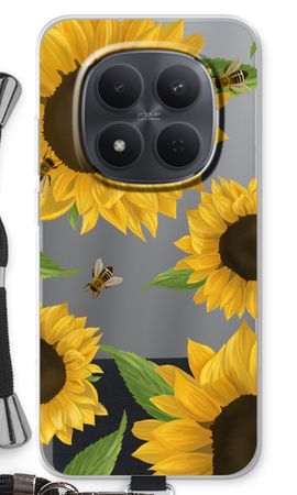 Sunflower and bees