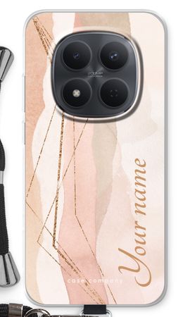 Gold Lines Namecase - Blush