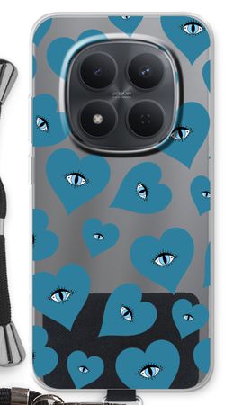 Blue heart eyes