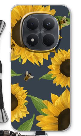 Sunflower and bees