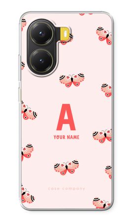 Rosy Butterflies Monogram
