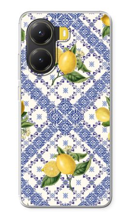 Blue tiles and lemons