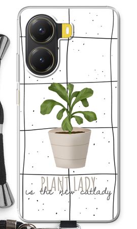 Houseplant on windowpane