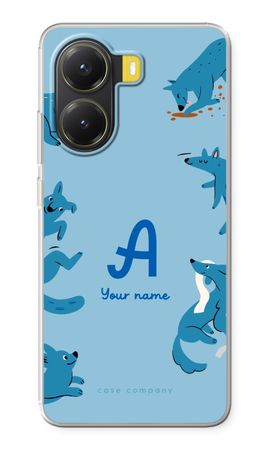 Playful Dogs Monogram