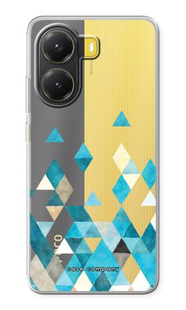 Coloured triangles blue