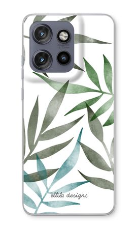 Tropical watercolor leaves