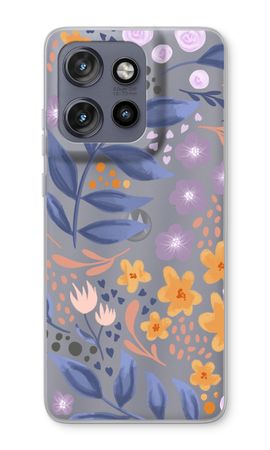 Flowers with blue leaves