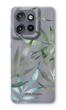 Tropical watercolor leaves