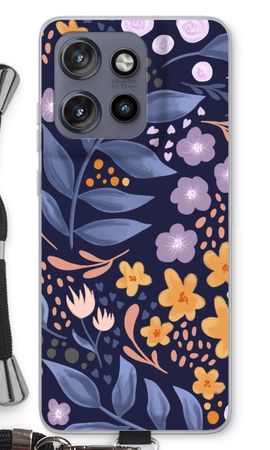 Flowers with blue leaves