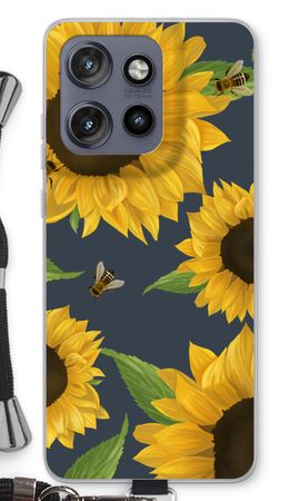 Sunflower and bees