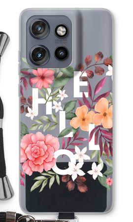 Hello in flowers