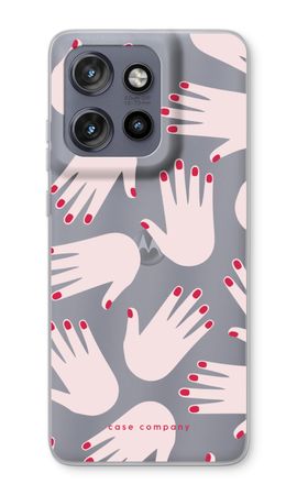Hands pink