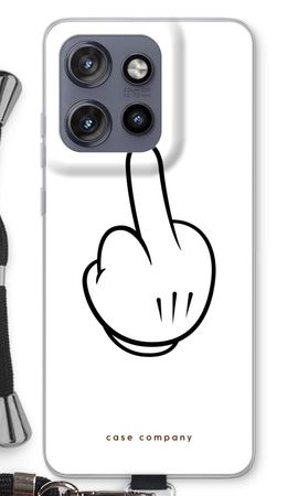 Mittelfinger weiß