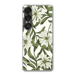 White flower pattern