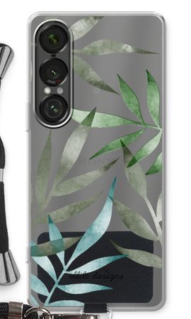 Tropical watercolor leaves