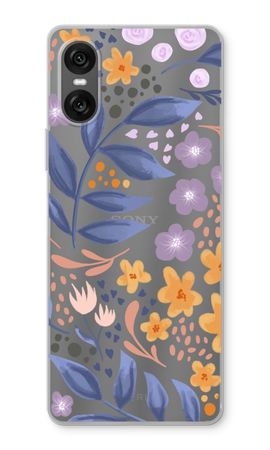 Flowers with blue leaves