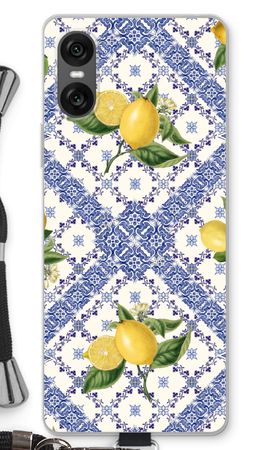 Blue tiles and lemons